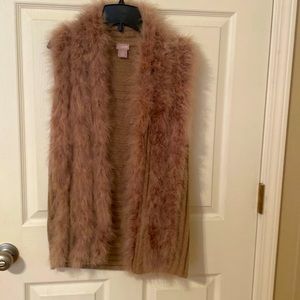 Chico’s Faux Fur Vest .. Never Worn